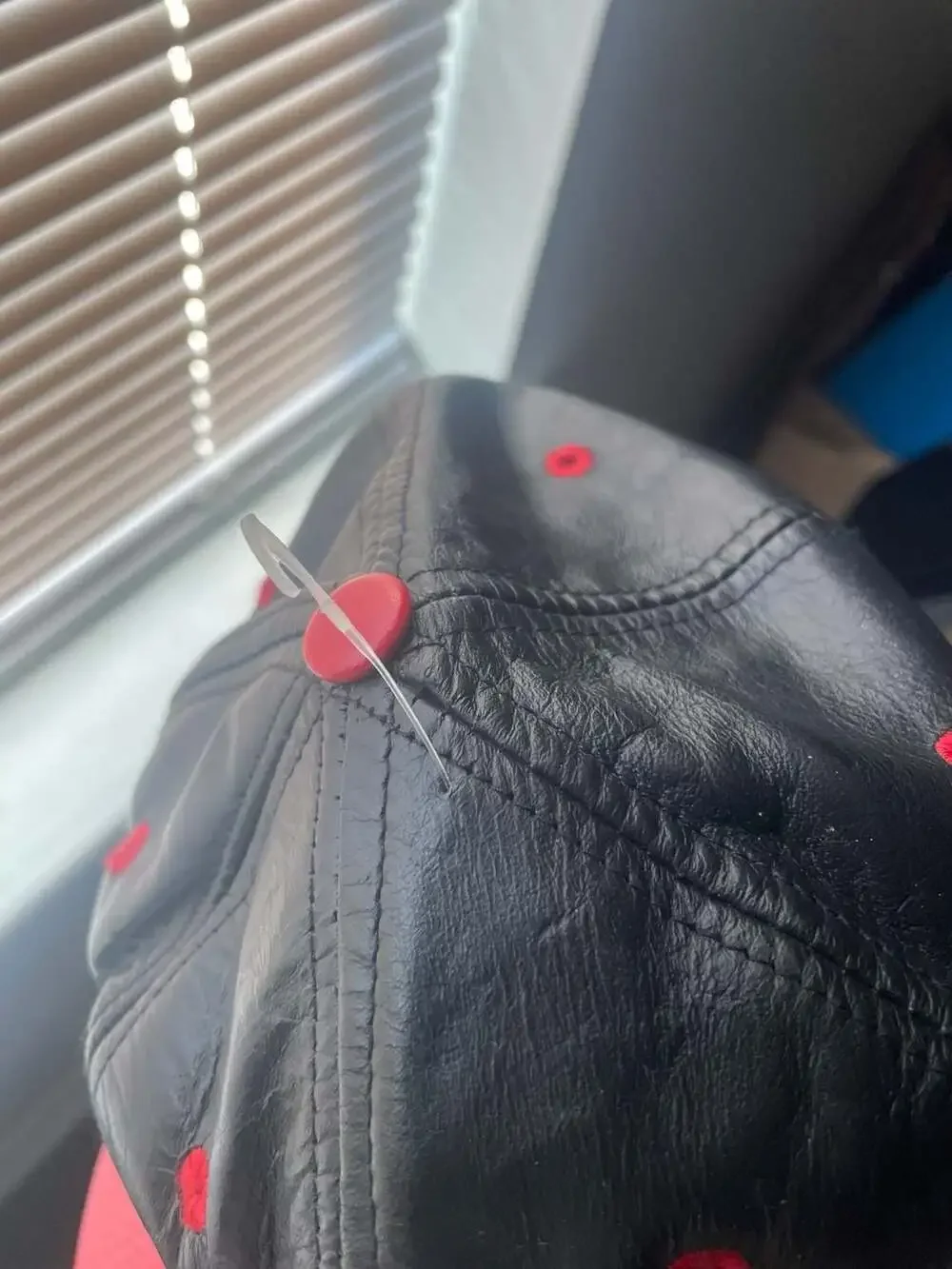Vintage 90s Buffalo Sabres NHL Modern Genuine Leather Strapback Hat